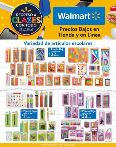Ofertas de Hiper-Supermercados en Ensenada (Baja California) | REGRESO A CLASES CON TODO de Walmart | 1/8/2022 - 12/8/2022