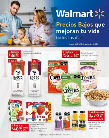 Ofertas de Hiper-Supermercados en Mazatlán | PRECIOS BAJOS QUE MEJORAN TU VIDA TODOS LOS DÍAS de Walmart | 17/9/2022 - 30/9/2022
