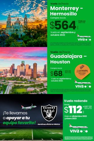 Ofertas de Viajes en Álvaro Obregón (CDMX) | Ofertas Increíbles! de VivaAerobus | 21/9/2022 - 30/9/2022