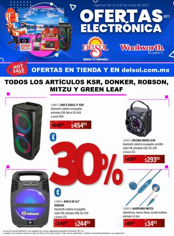 Ofertas de Tiendas Departamentales en Guanajuato | OFERTAS EN ELECTRÓNICA de Del Sol | 23/5/2022 - 30/5/2022