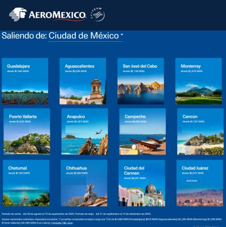 Catálogo Aeromexico | Ofertas Increíbles! | 14/9/2022 - 18/9/2022