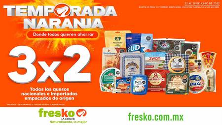 Ofertas de Hiper-Supermercados en Santa Catarina (Nuevo León) | TEMPORADA NARANJA de Fresko | 22/6/2022 - 28/6/2022