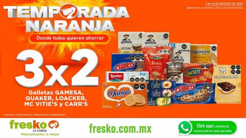 Ofertas de Hiper-Supermercados en Texcoco de Mora | TEMPORADA NARANJA de Fresko | 3/8/2022 - 14/8/2022