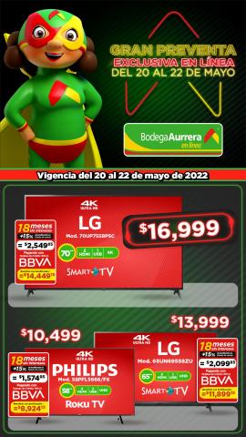 Ofertas de Hiper-Supermercados en Gustavo A Madero | GRAN PREVENTA EXCLUSIVA EN LÍNEA de Bodega Aurrera | 20/5/2022 - 22/5/2022