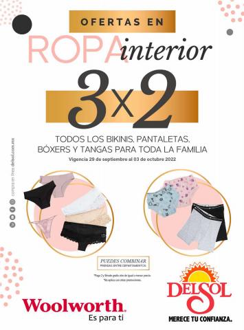Catálogo Woolworth en Zamora de Hidalgo | OFERTAS EN ROPA INTERIOR. | 29/9/2022 - 3/10/2022