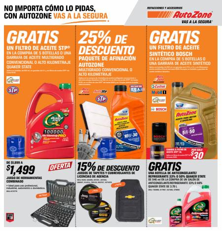 Ofertas de Autos, Motos y Repuestos en Chalco de Díaz Covarrubias | Grandes Ofertas! de AutoZone | 26/9/2022 - 15/10/2022
