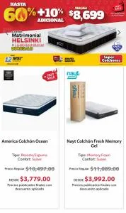 Ofertas de Hogar y Muebles en Ciudad del Carmen (Campeche) | Hot Sale! de Super Colchones | 29/5/2023 - 6/6/2023