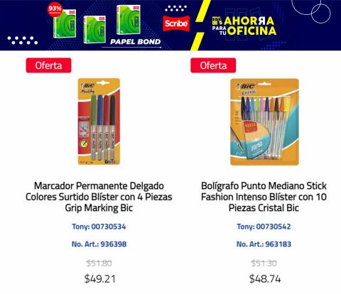 Ofertas de Librerías y Papelerías en San Bernardino Tlaxcalancingo | Ofertas Increíbles! de Tony Super Papelerías | 15/9/2022 - 30/9/2022