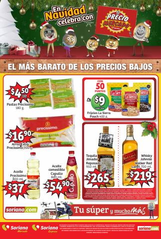 Oferta en la página 1 del catálogo En navidad celebra con el precio Mercado de Soriana Express