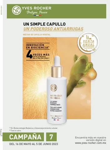Catálogo Yves Rocher | Un Simple Capullo un Poderoso Antiarrugas - C7 | 19/5/2023 - 5/6/2023