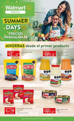 Ofertas de Hiper-Supermercados en Morelia | Summer Sale de Walmart Express | 30/7/2022 - 12/8/2022