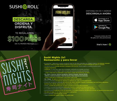 Ofertas de Restaurantes en Cancún | Ofertas Increíbles de Sushi Roll | 22/4/2022 - 15/5/2022