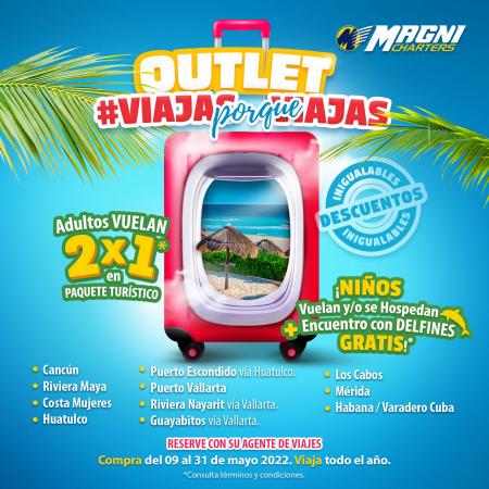 Ofertas de Viajes en Cancún | Ofertas Increíbles de Magnicharters | 10/5/2022 - 31/5/2022