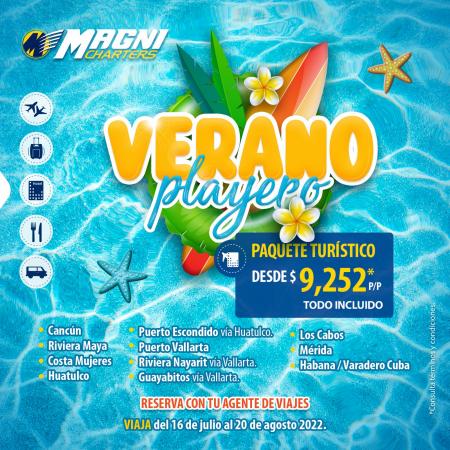 Ofertas de Viajes en Venustiano Carranza | Verano Playero de Magnicharters | 15/6/2022 - 30/6/2022