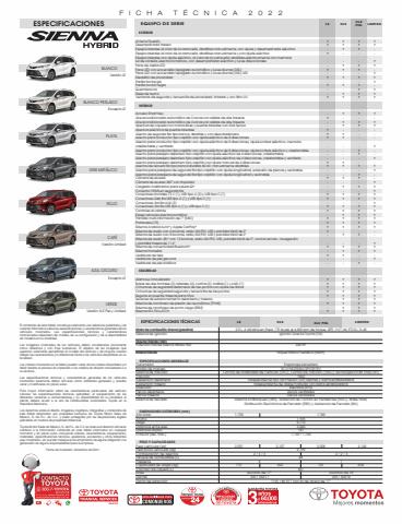 Catálogo Toyota en Ciudad Obregón | SIENNA 22 | 4/2/2022 - 31/12/2022