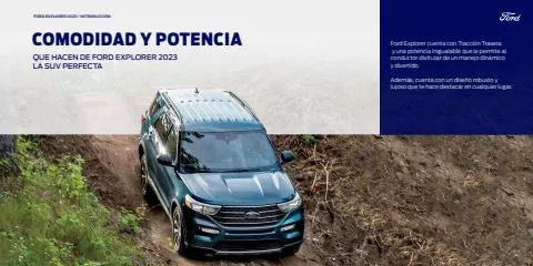 Catálogo Ford en Cuauhtémoc (CDMX) | Explorer 2023 | 13/2/2023 - 31/12/2023