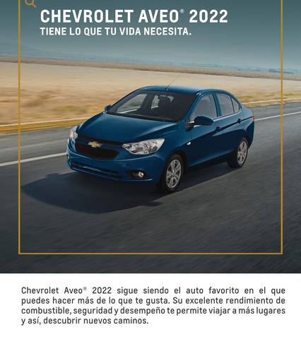 Ofertas de Autos, Motos y Repuestos en San Luis Río Colorado | Aveo 2022 de Chevrolet | 7/10/2021 - 31/12/2022