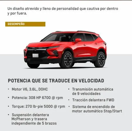 Catálogo Chevrolet en Ciudad Obregón | Blazer 2023 | 7/1/2023 - 31/12/2023