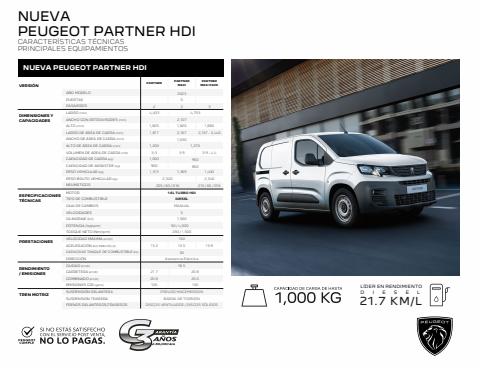 Catálogo Peugeot | PARTNER HDI | 3/5/2022 - 28/2/2023