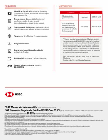 Catálogo HSBC en Iztapalapa | Zero | 1/6/2022 - 1/9/2022