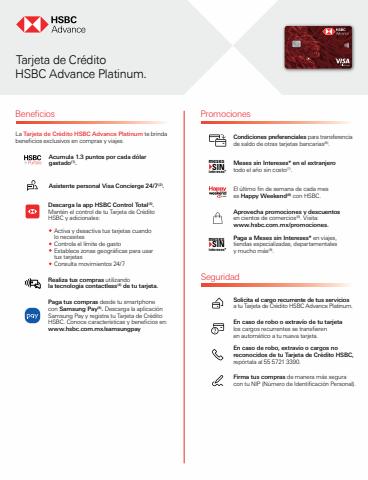 Ofertas de Bancos y Servicios en Cuauhtémoc (CDMX) | TDC Advance de HSBC | 2/9/2022 - 2/12/2022