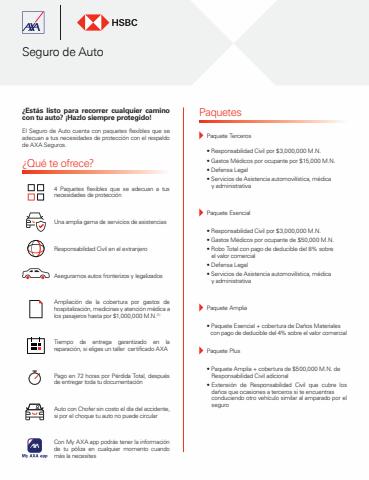 Ofertas de Bancos y Servicios en Salamanca | Seguro de auto de HSBC | 5/12/2022 - 31/1/2023