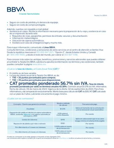 Catálogo BBVA Bancomer en Naucalpan (México) | TDC ORO | 16/5/2023 - 31/8/2023