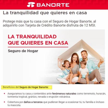 Catálogo Banorte en Tepatitlán de Morelos | Seguro Hogar | 10/2/2022 - 30/4/2022
