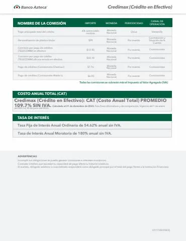 Catálogo Banco Azteca | Credimax | 23/2/2023 - 31/8/2023