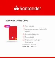 Ofertas de Bancos y Servicios en Zacatecas | Tarjeta de crédito ideal de Santander | 6/4/2023 - 31/8/2023