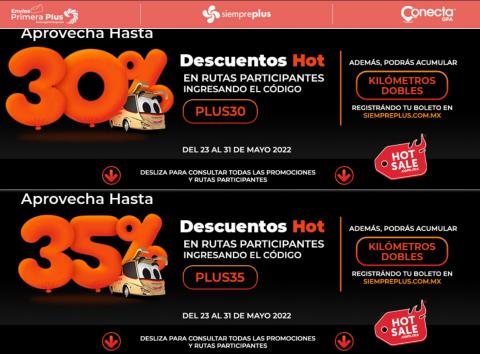 Ofertas de Viajes en Guanajuato | Ofertas Increíbles de Primera Plus/Flecha Amarilla | 23/5/2022 - 31/5/2022