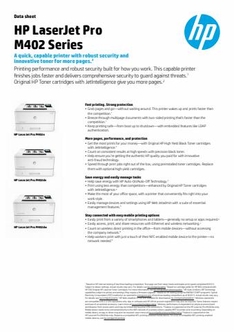 Catálogo HP | Lasserjet Pro M402 | 13/4/2022 - 12/7/2022