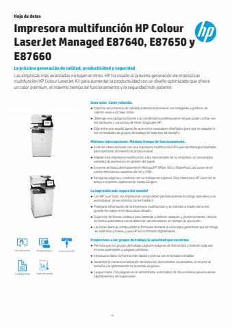 Catálogo HP | Lasserjet Managed E87640 | 12/7/2022 - 11/10/2022