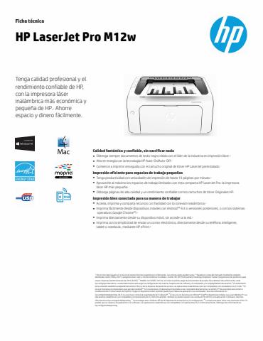 Catálogo HP | LasserJet Pro M12w | 12/7/2022 - 11/10/2022