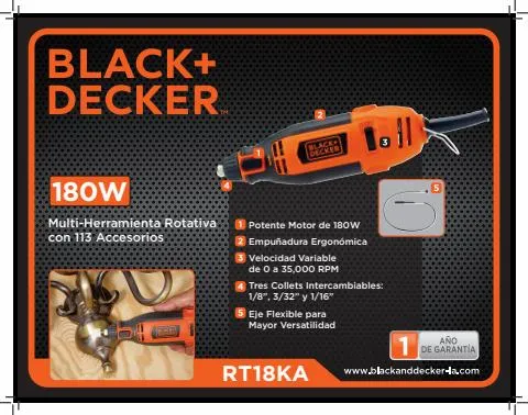 Catálogo Black and Decker en Monterrey | RT18KA | 24/4/2023 - 23/7/2023