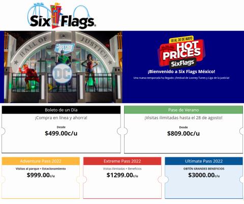 Ofertas de Ocio en Xochimilco | Promociones de Six Flags | 19/5/2022 - 31/5/2022