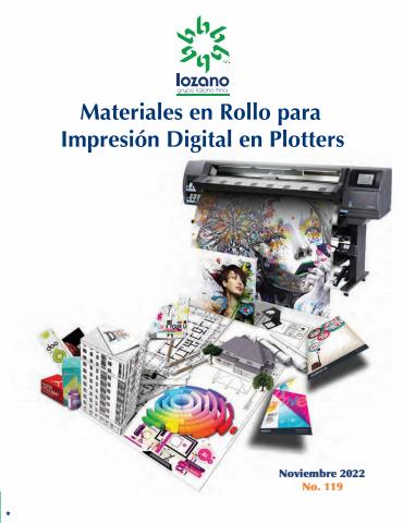 Catálogo Papelerías Lozano Hermanos en La Magdalena Contreras | Materiales en rollo para ploter | 6/11/2022 - 30/11/2022