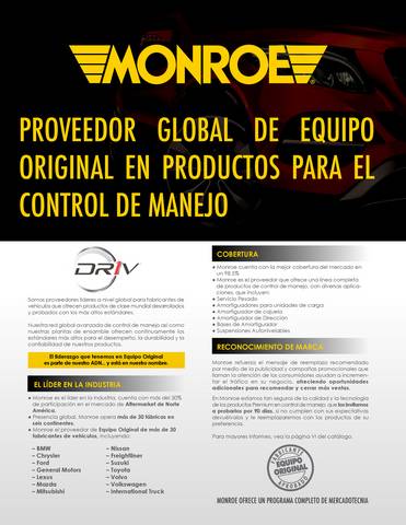 Catálogo Monroe | Amortiguadores y struts | 20/10/2021 - 19/5/2022