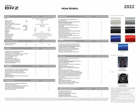 Catálogo Subaru | BRZ 22 | 19/1/2022 - 31/12/2022