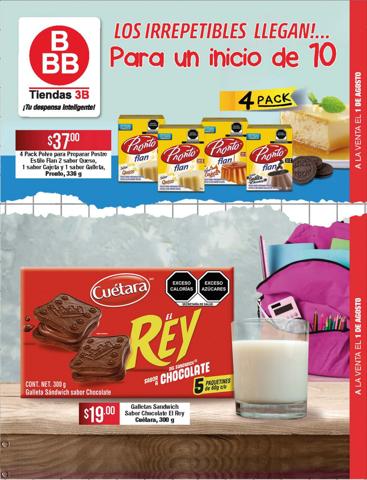 Ofertas de Hiper-Supermercados en Celaya | Tiendas Tres B promotion de Tiendas 3B | 1/8/2022 - 31/8/2022