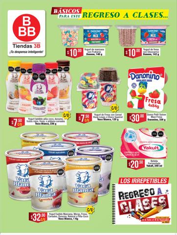 Ofertas de Hiper-Supermercados en Santa Ana Chiautempan | Tiendas Tres B promotion de Tiendas 3B | 16/7/2022 - 31/8/2022