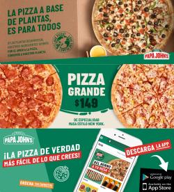 Ofertas de Restaurantes en el catálogo de Papa Johns pizza ( Publicado hoy)