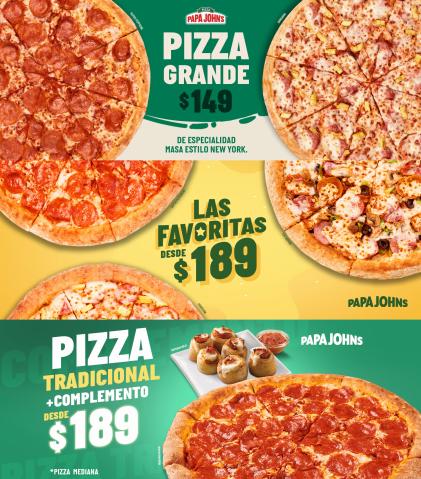 Catálogo Papa Johns pizza | Ofertas Increíbles | 12/5/2022 - 31/5/2022