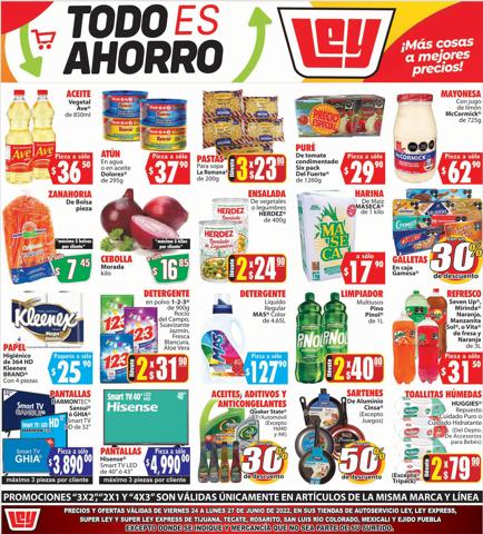 Ofertas de Hiper-Supermercados en Tijuana | Ofertas Casa Ley de Casa Ley | 24/6/2022 - 27/6/2022