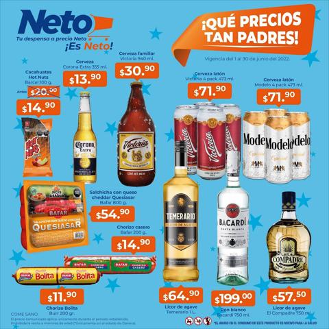Ofertas de Hiper-Supermercados en Valle de Chalco Solidaridad | Ofertas Tiendas Neto de Tiendas Neto | 10/6/2022 - 30/6/2022