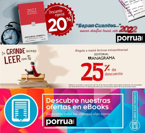 Ofertas de Librerías y Papelerías en San Andrés Cholula | Promos imperdibles de Librería Porrúa | 16/5/2022 - 31/5/2022