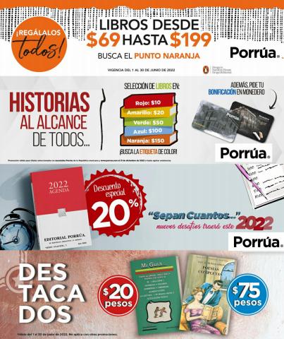 Ofertas de Librerías y Papelerías en Cholula de Rivadavia | Ofertas imperdibles Porrúa de Librería Porrúa | 2/6/2022 - 30/6/2022