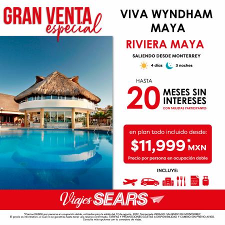Ofertas de Viajes en Mérida | Ofertas Invcreíbles! de Viajes Sears | 21/6/2022 - 30/6/2022
