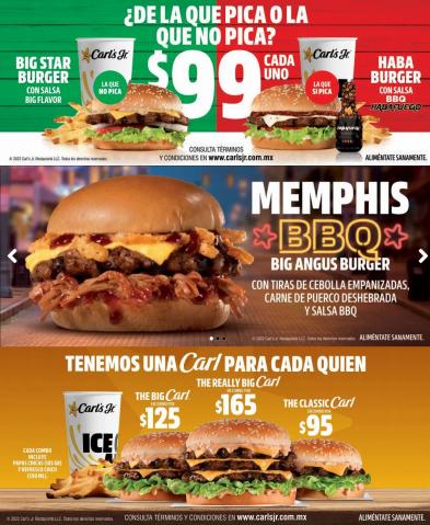 Ofertas de Restaurantes en Monterrey | Ofertas Increíbles! de Carl's Jr | 3/10/2022 - 15/10/2022