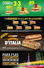 Catálogo Subway en Ciudad de México | Ofertas Increíbles! | 11/5/2023 - 4/6/2023